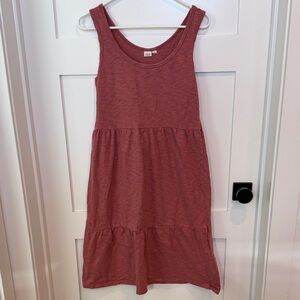 GAP Sleeveless Midi Dress in Rosewood